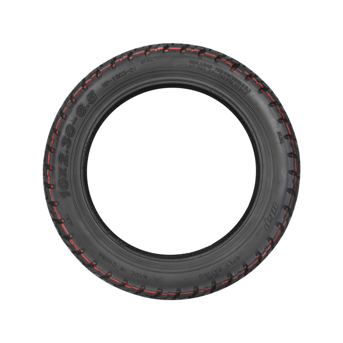 Pneu Tubeless Tout-Terrain 10 Pouces (10x2,3-6,5) Auto-Réparant avec Gel Anti-Crevaison et Valve, vue 6