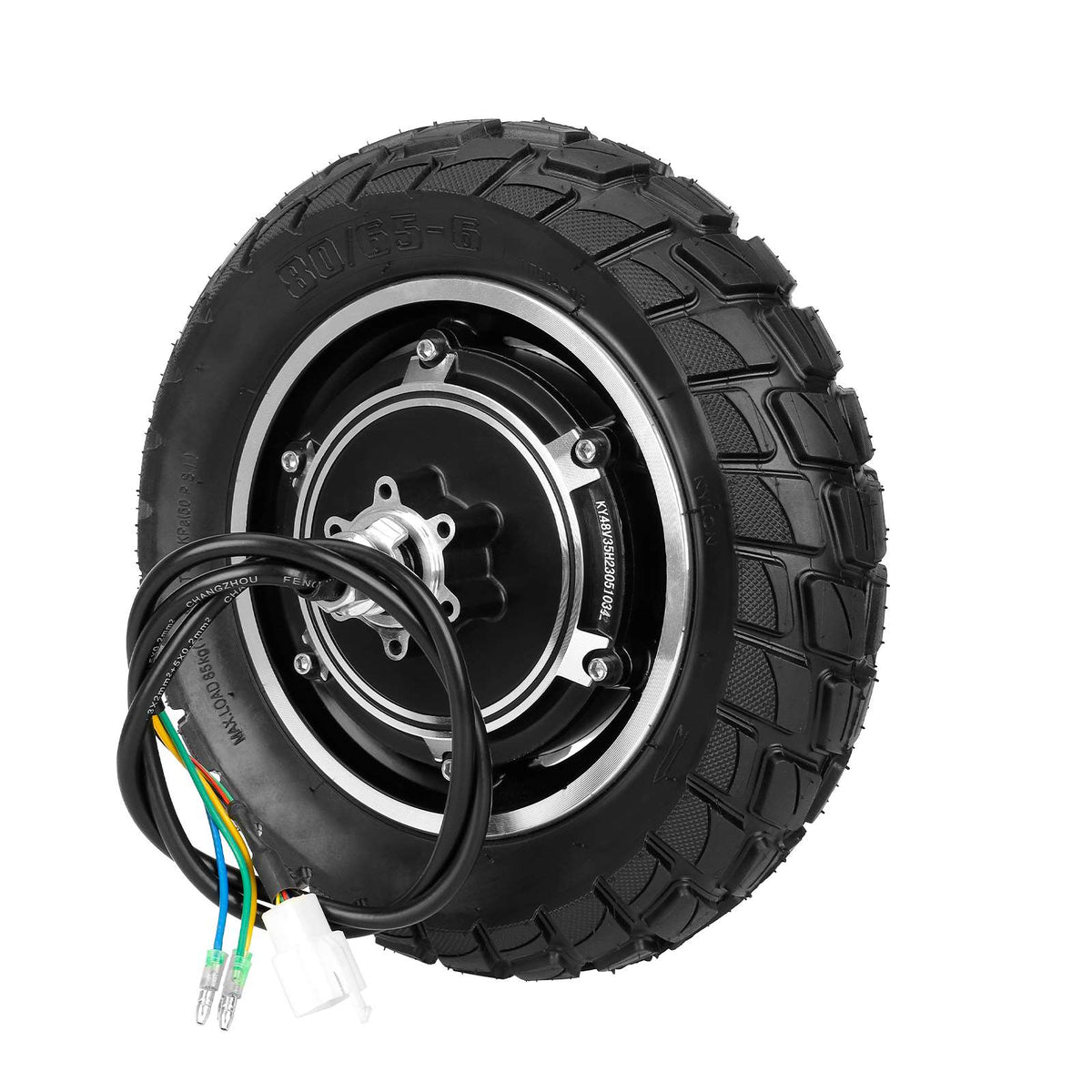 Moteur de trottinette électrique 48V 500W complet avec pneu 80/65-6 et câblage