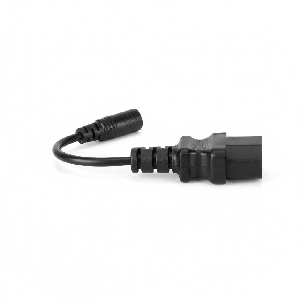 Câble Adaptateur de Charge DC2,1 vers Prise 3 Broches Noir, vue 3