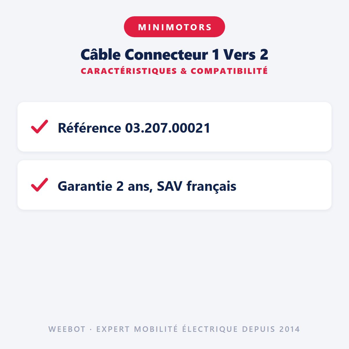 Câble Connecteur 1 Vers 2 : caractéristiques et compatibilité