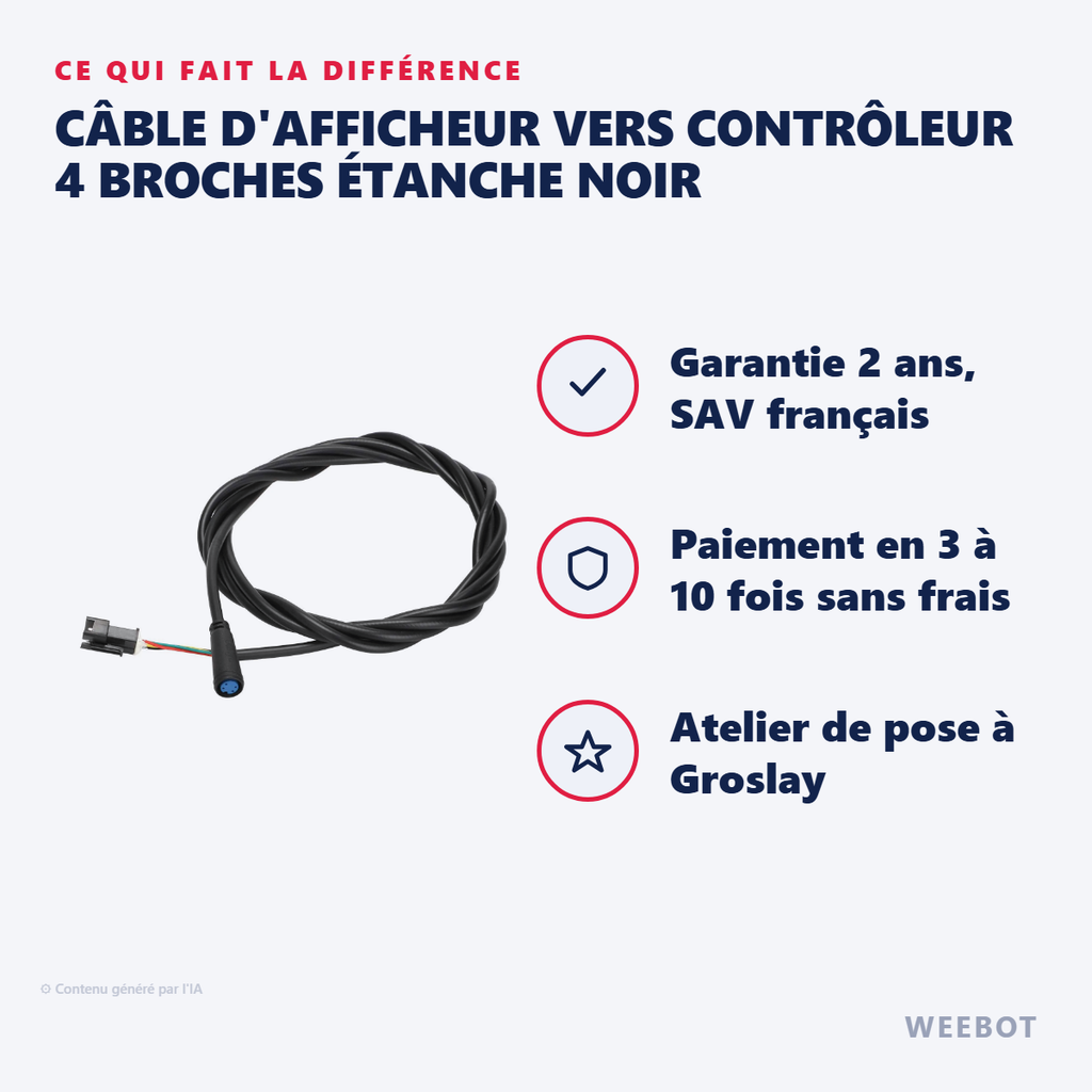 Câble Afficheur Contrôleur Smartgyro K2 - Pas Cher
