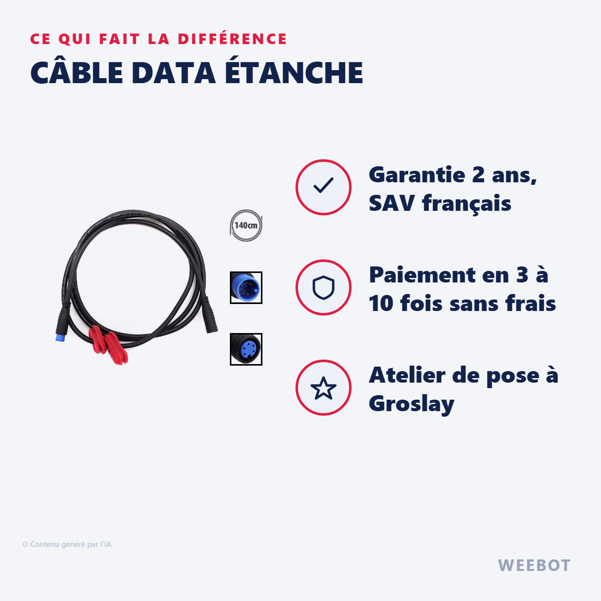 Câble Data Étanche : les points forts