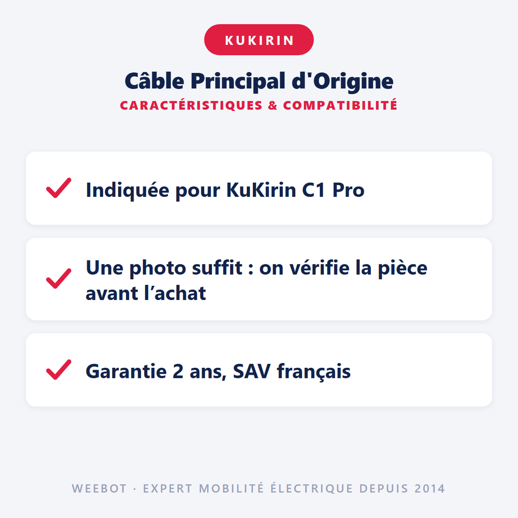 Câble Principal KuKirin C1 Pro - Pas Cher