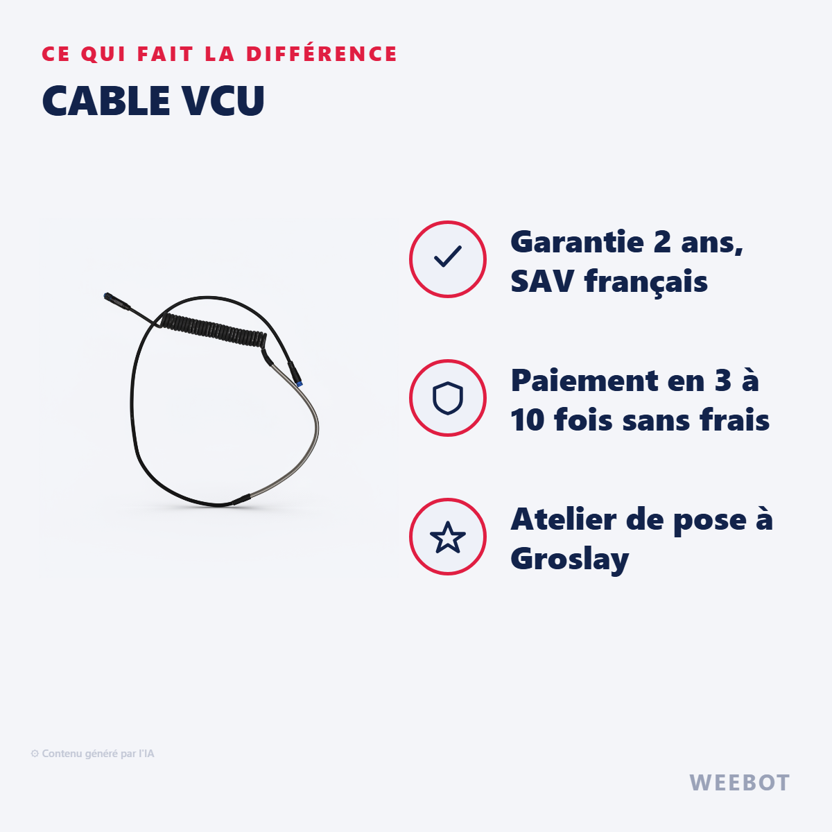Cable Vcu : les points forts