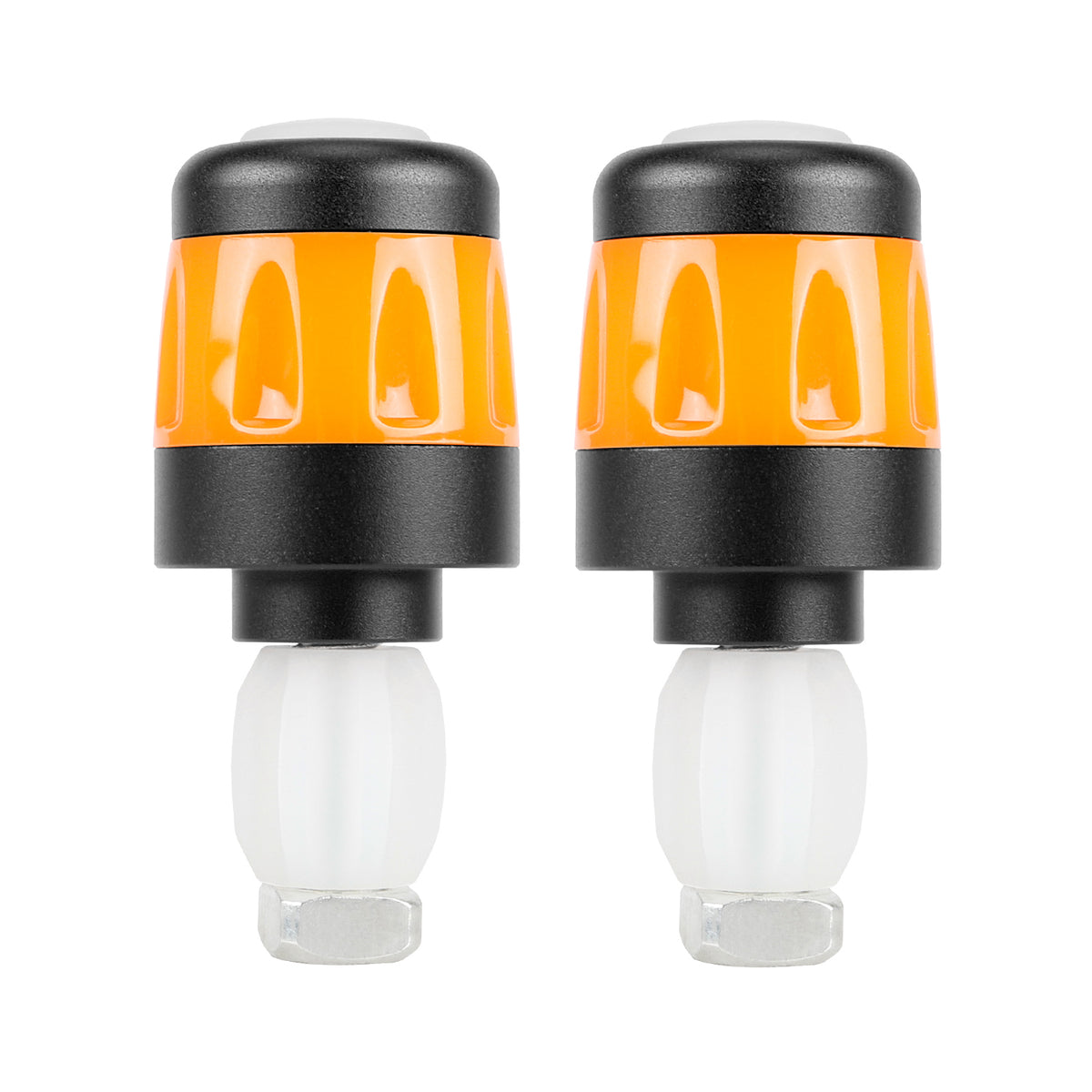 Clignotants Embout de Guidon Rechargeables USB Noir et Orange, vue 6