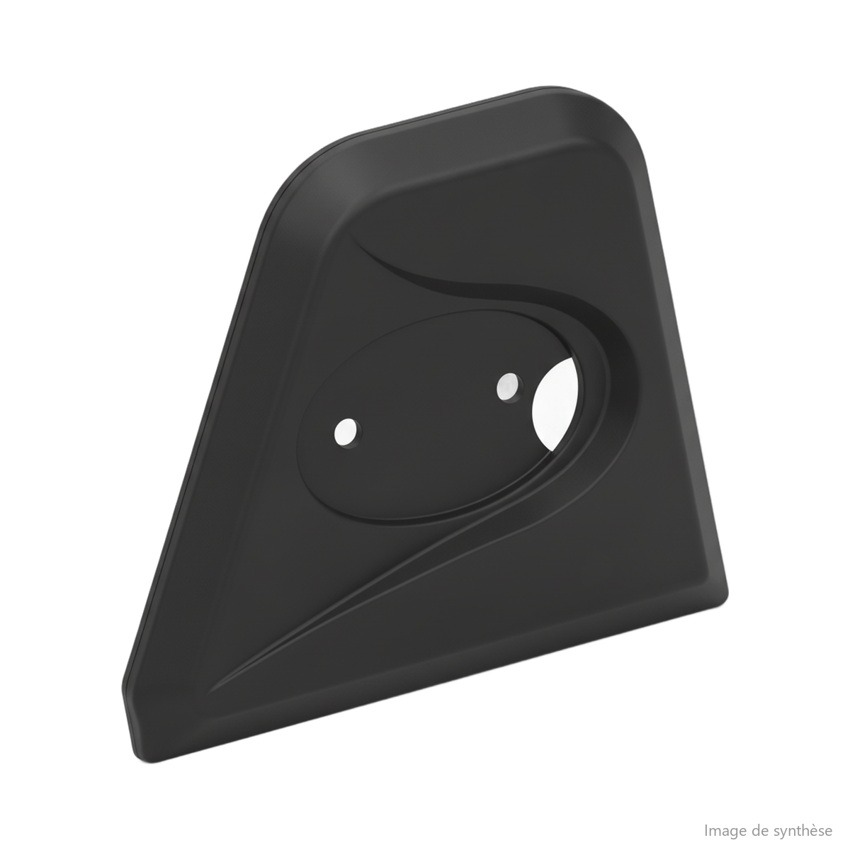 Rendu 3D du cache de support de positionnement de potence droit pour Dualtron Popular