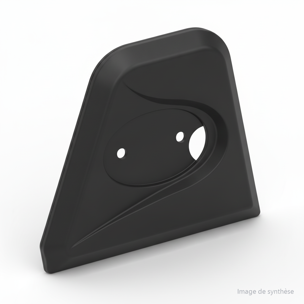 Rendu 3D du cache de support de positionnement de potence droit pour Dualtron Popular