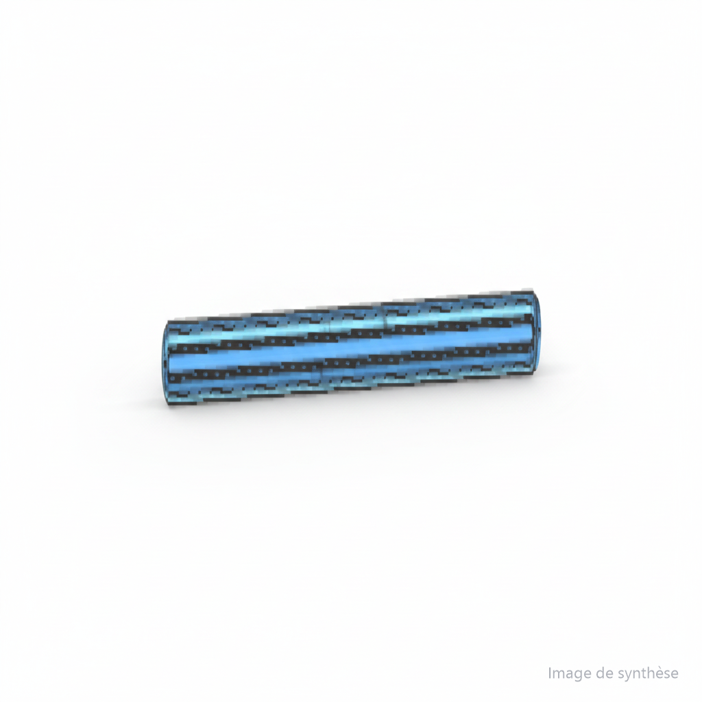 Cache éclairage latéral bleu translucide pour le deck d'une trottinette électrique Dualtron Popular