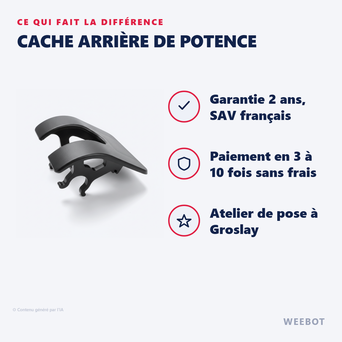 Cache Arrière de Potence : les points forts