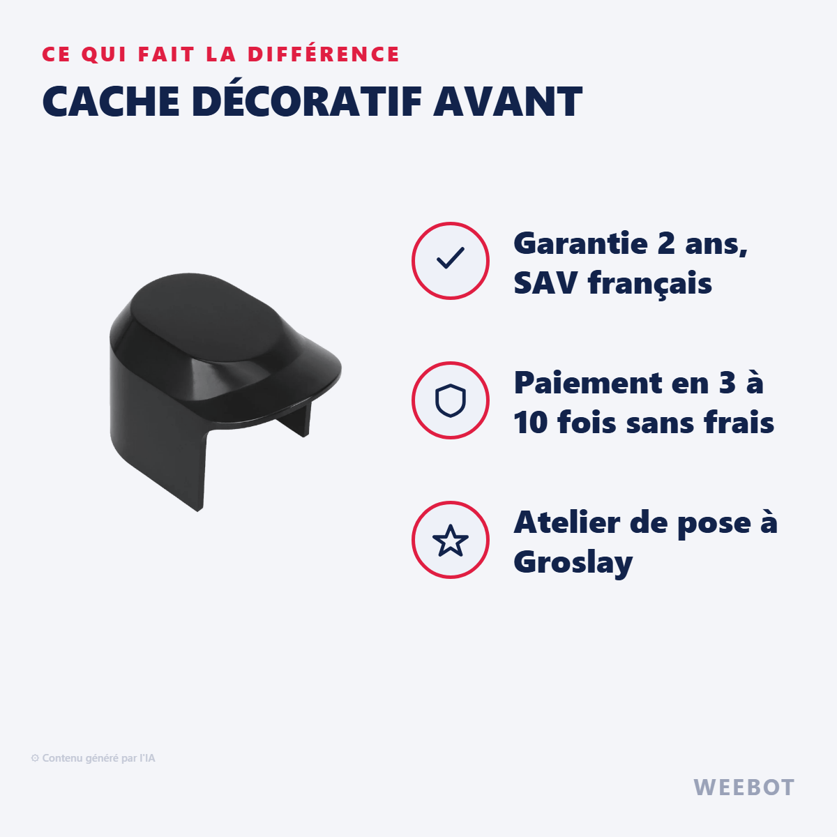 Cache Décoratif Avant : les points forts