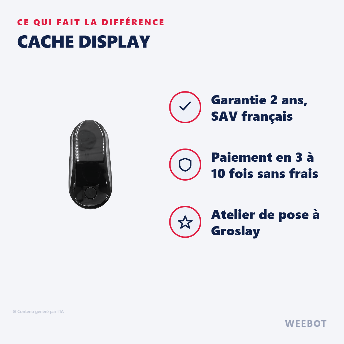 Cache Display : les points forts