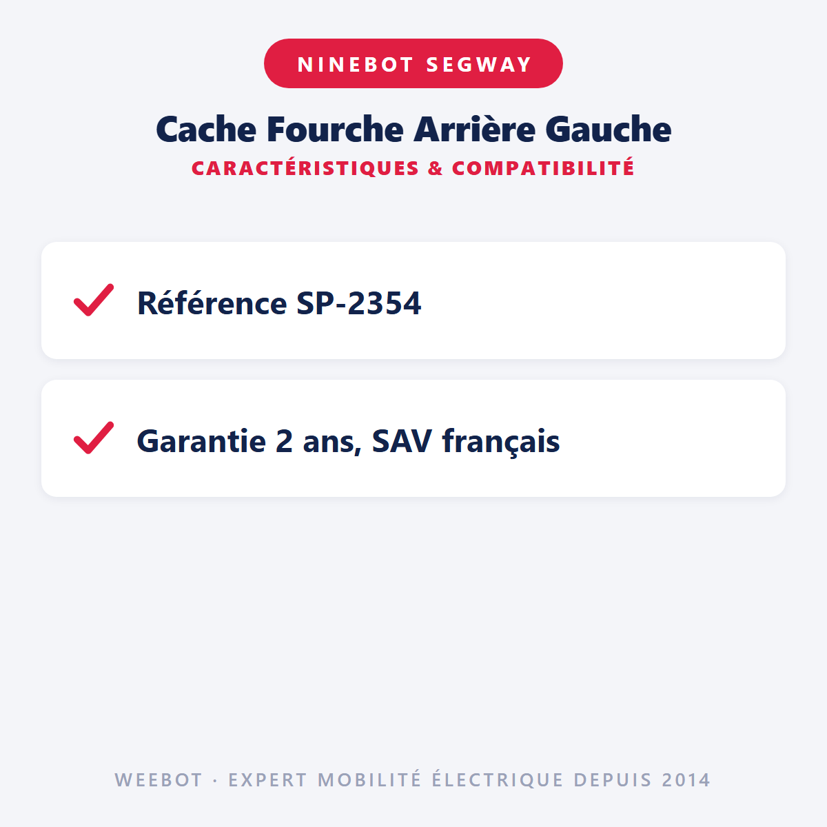 Cache Fourche Arrière Gauche : caractéristiques et compatibilité