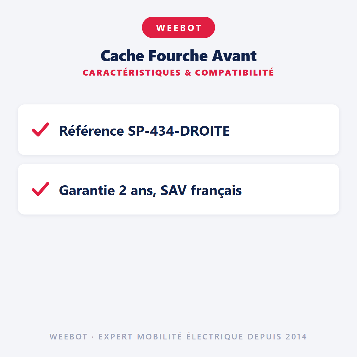 Cache Fourche Avant : caractéristiques et compatibilité