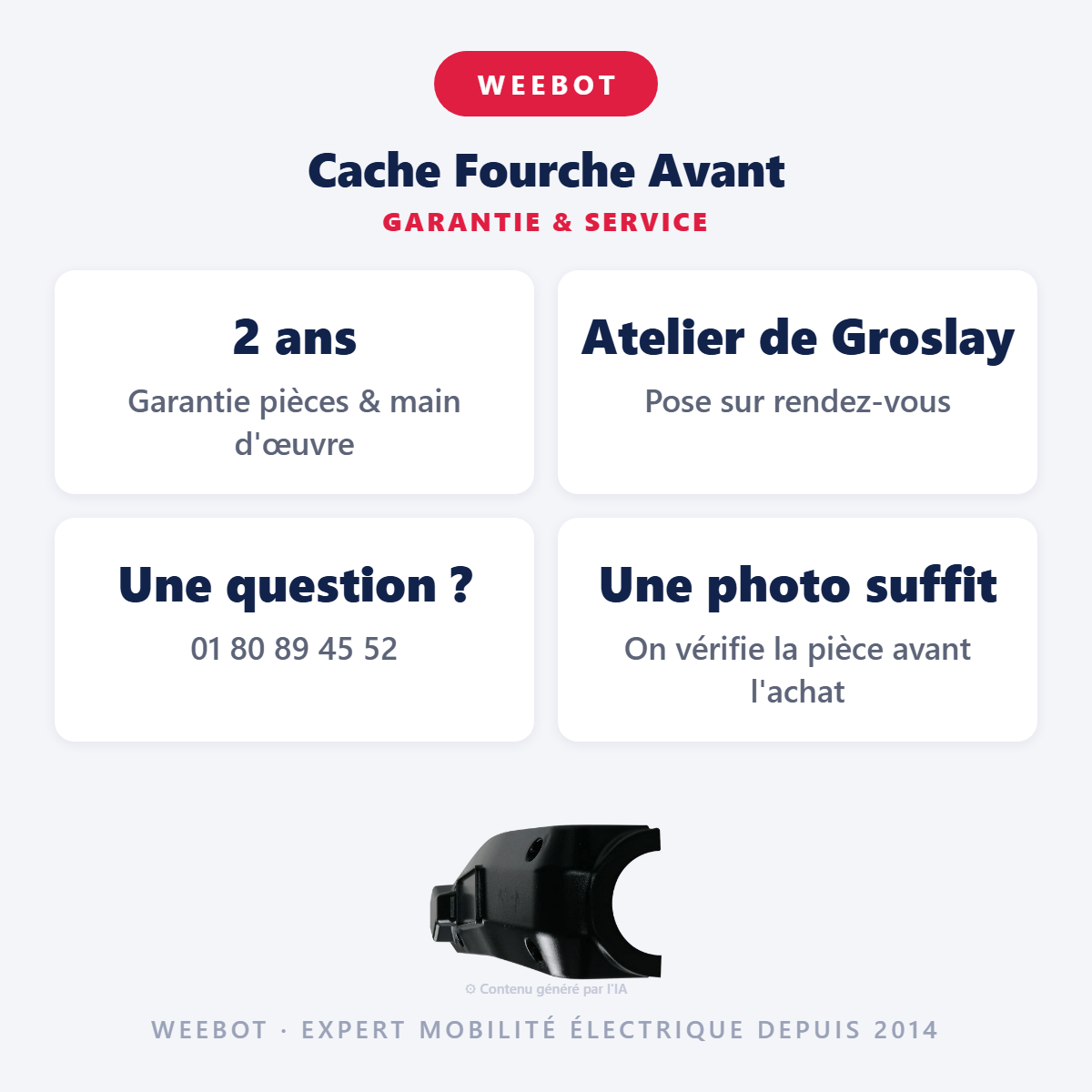 Cache Fourche Avant : garantie 2 ans et service après-vente
