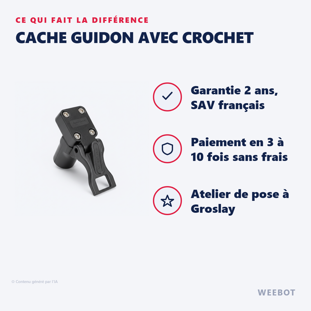 Cache Guidon avec Crochet : les points forts