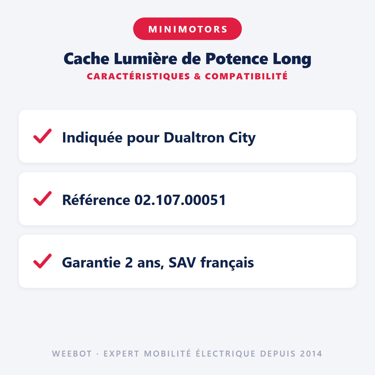 Cache Lumière de Potence Long : caractéristiques et compatibilité