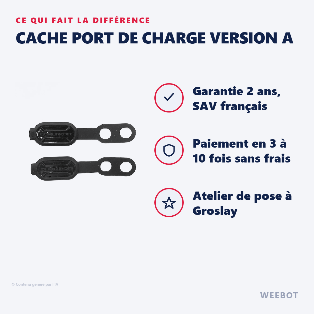Cache Port de Charge Version A : les points forts