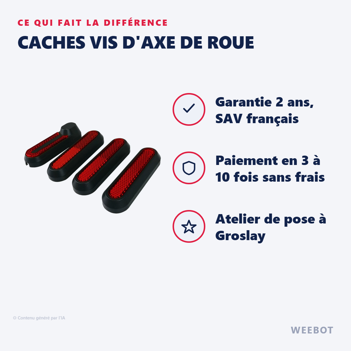 Caches Vis d'Axe de Roue : les points forts