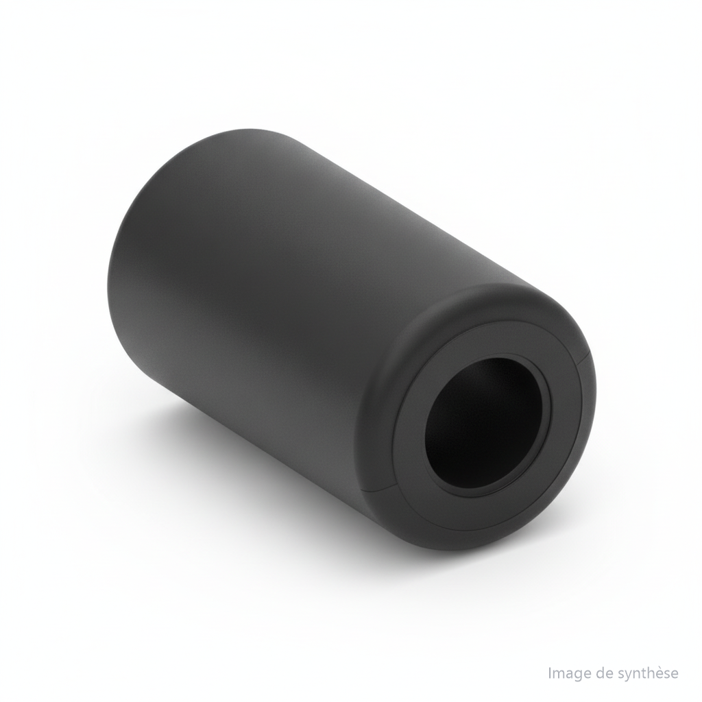 Schéma d'un caoutchouc d'axe de châssis avant noir pour trottinette électrique Dualtron Mini