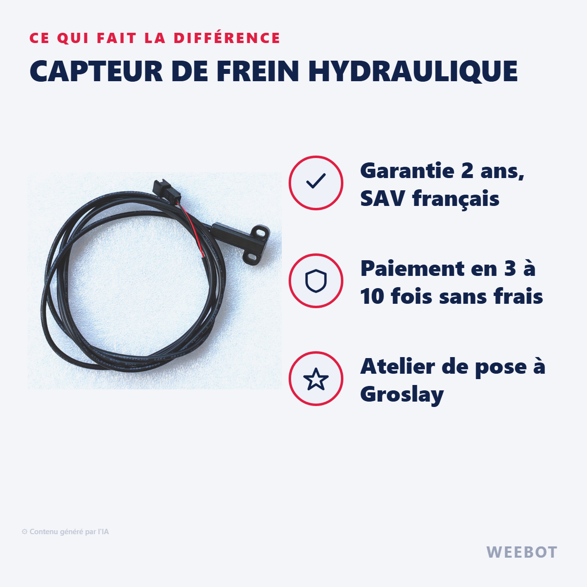 Capteur de Frein Hydraulique : les points forts