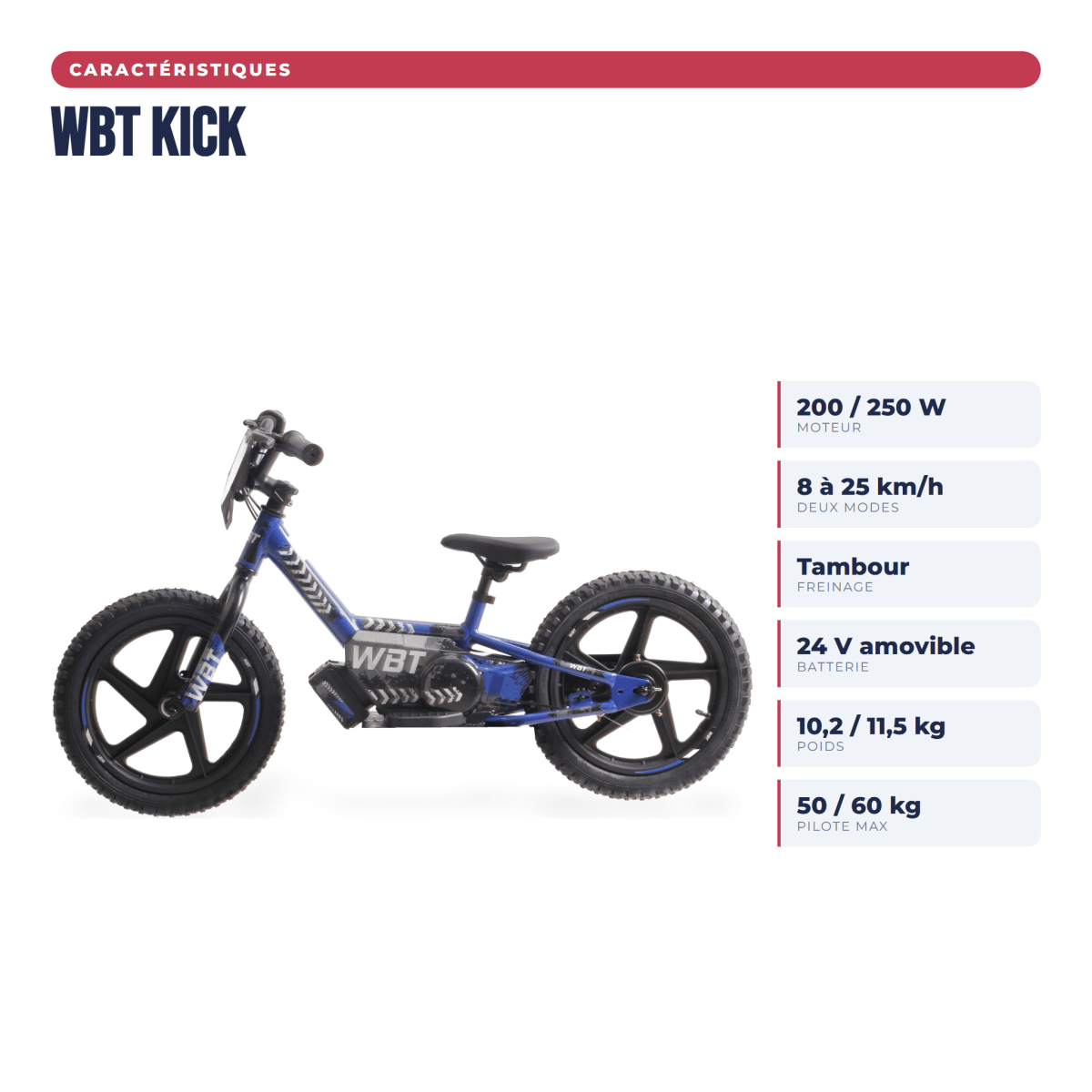 Draisienne Électrique Enfant WBT Kick - Weebot