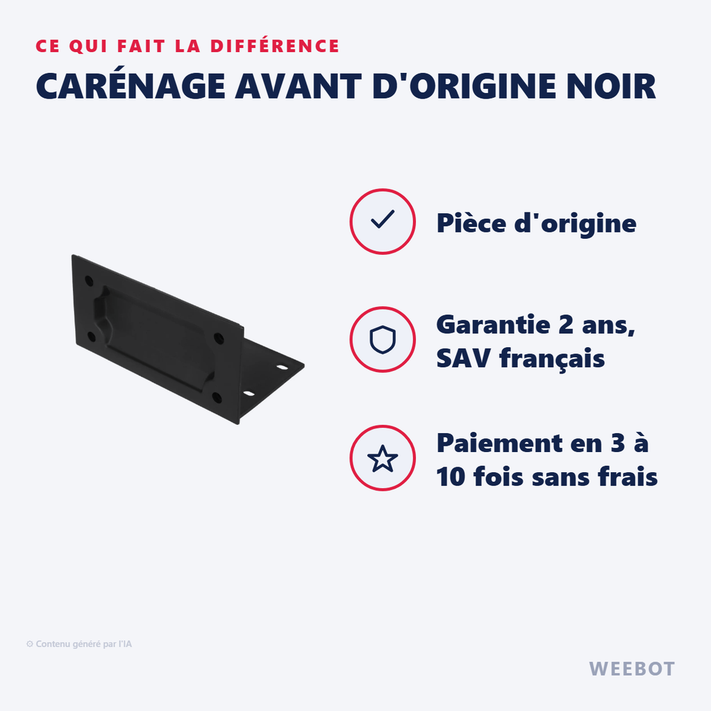 Carénage Avant Noir Ecoxtrem K2 M41 Tank - Pas Cher