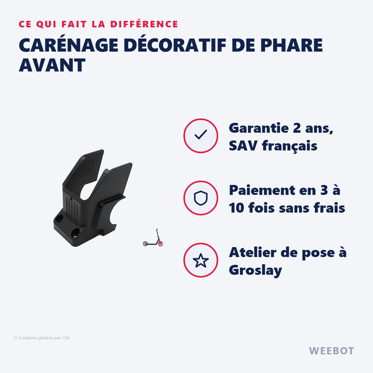 Carénage Décoratif de Phare Avant : les points forts
