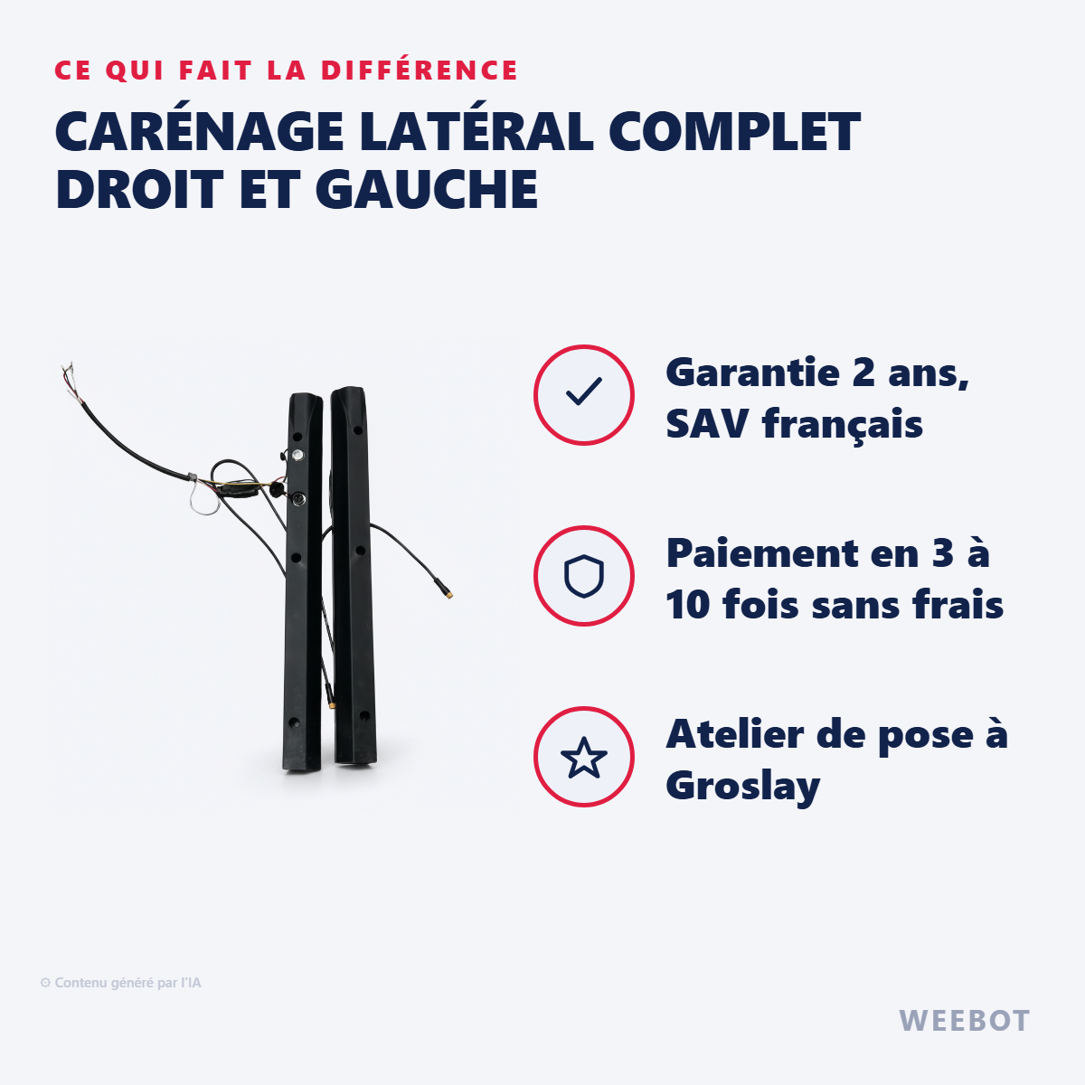 Carénage Latéral Complet Droit et Gauche : les points forts