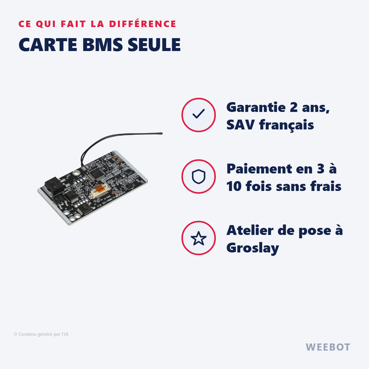 Carte BMS Seule : les points forts