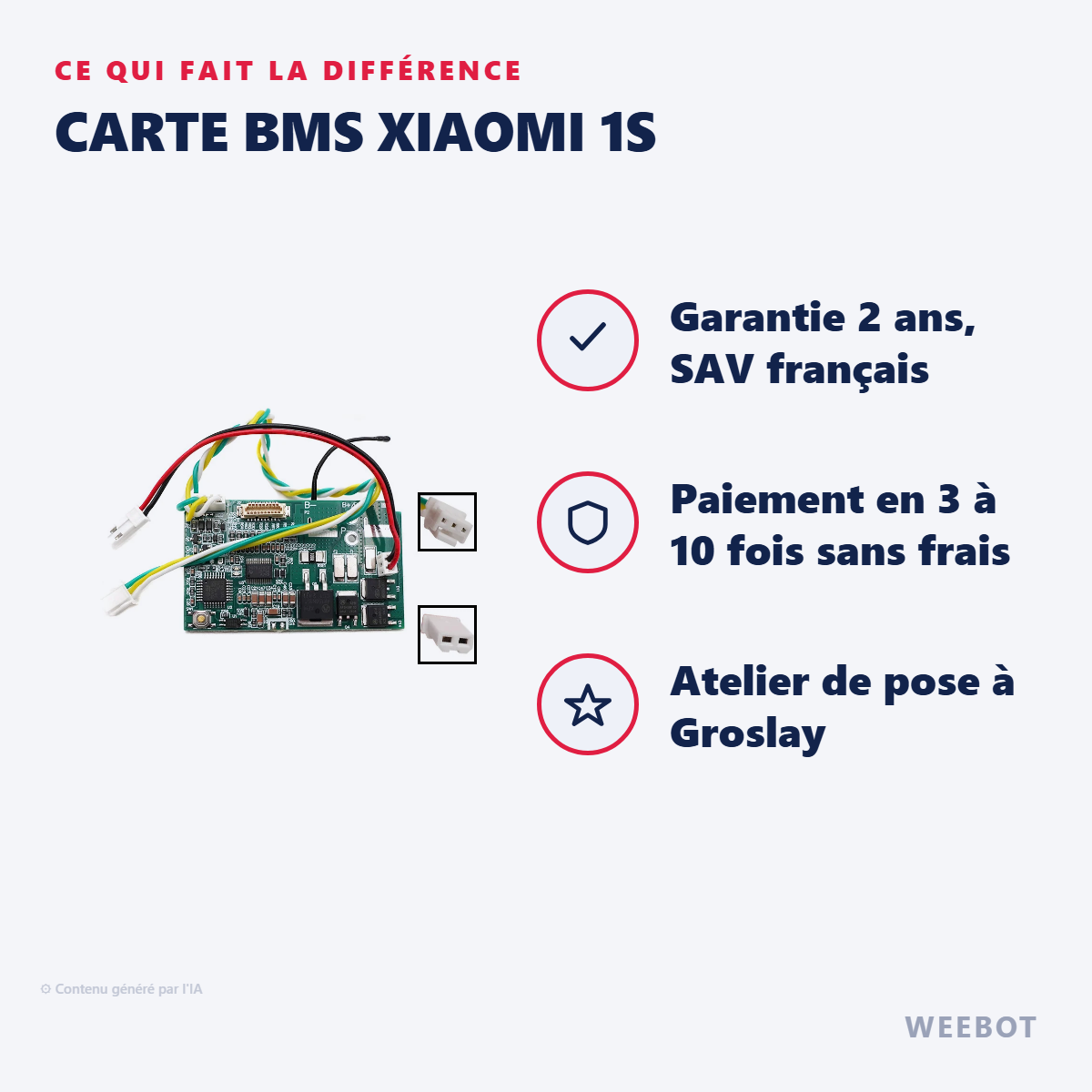 Carte BMS Xiaomi 1S : les points forts
