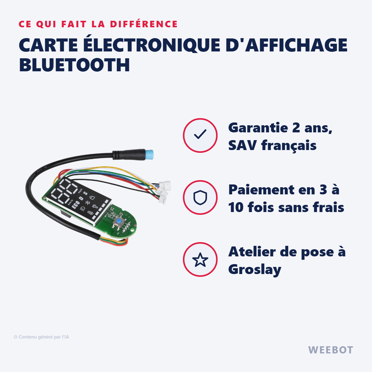 Carte Électronique d'Affichage Bluetooth : les points forts