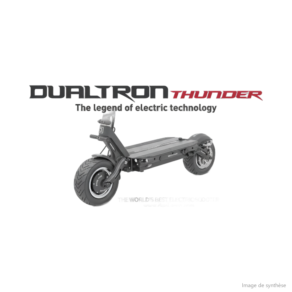 Carton d'emballage marron imprimé pour trottinette électrique Dualtron Thunder