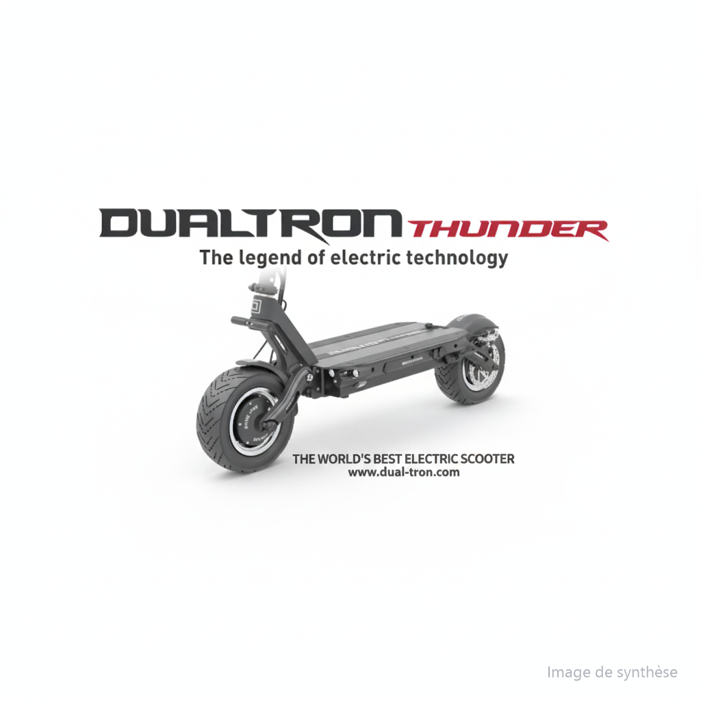 Carton d'emballage marron imprimé pour trottinette électrique Dualtron Thunder