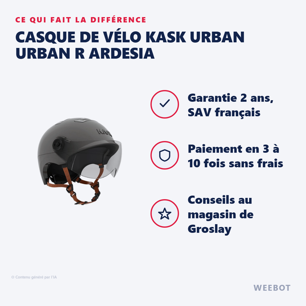 Casque de Vélo Kask Urban URBAN R Ardesia : les points forts