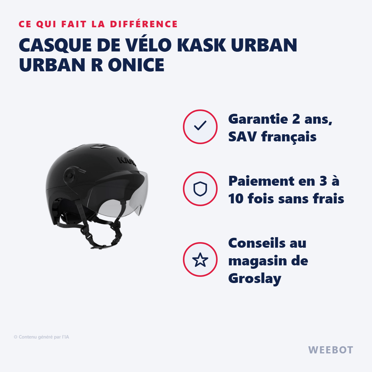 Casque de Vélo Kask Urban URBAN R Onice : les points forts