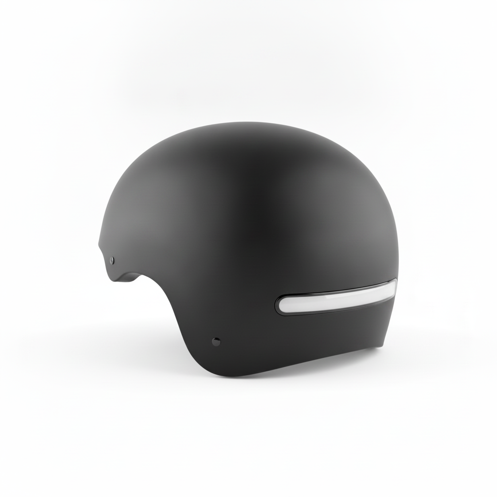Casque Noir avec LED, vue 2