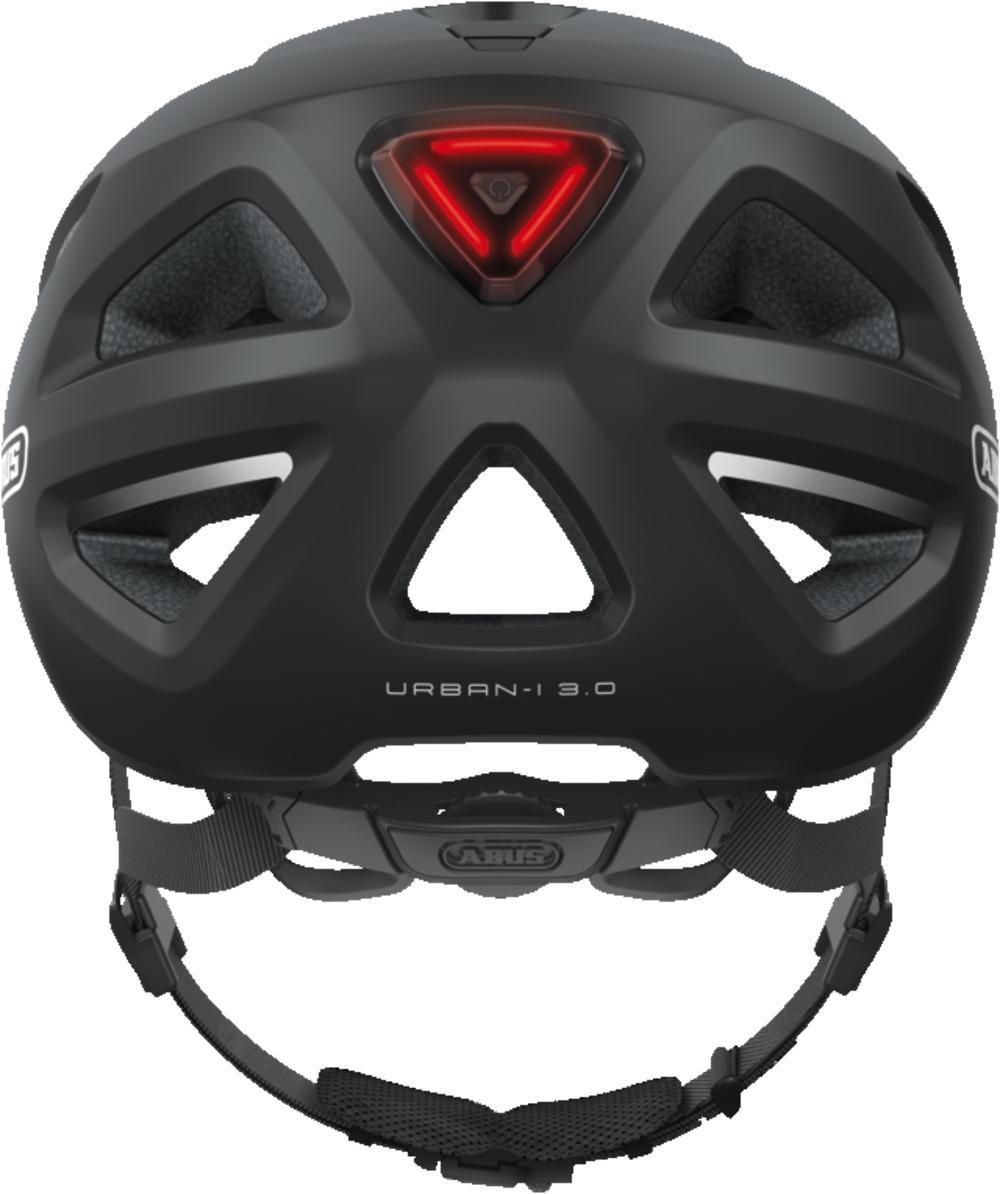 Casque de vélo ABUS URBAN-I 3.0 Velvet Black avec LED Arrière