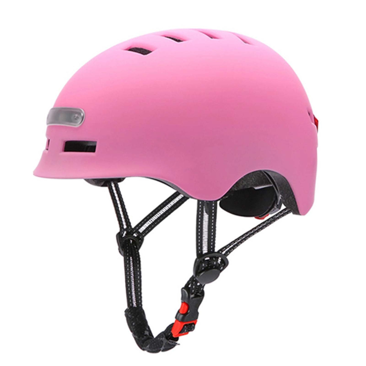 Casque avec Éclairage LED Avant et Arrière KY-Z002 Taille S, M, L, XL Blanc, Rose et Bleu Rose / S