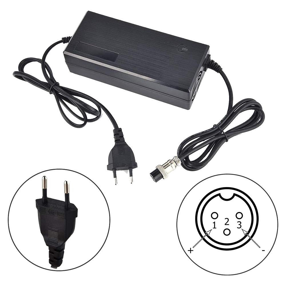 chargeur trottinette électrique 48v standard 54v connecteur gx163