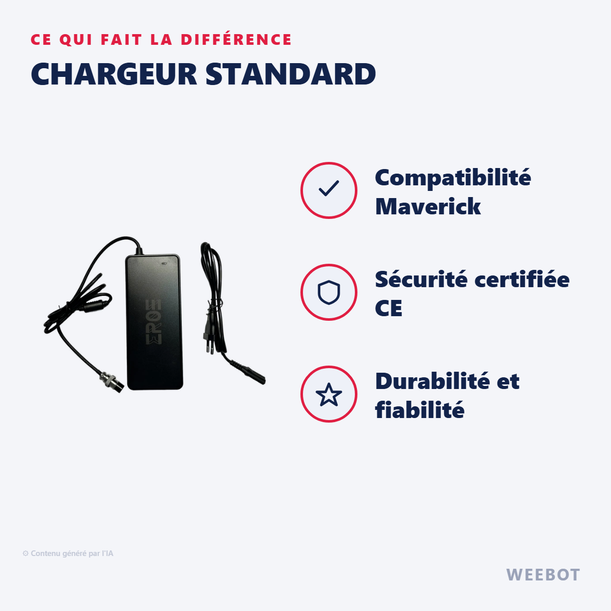 Chargeur Standard : les points forts