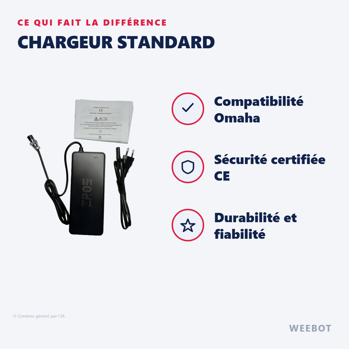 Chargeur Standard : les points forts
