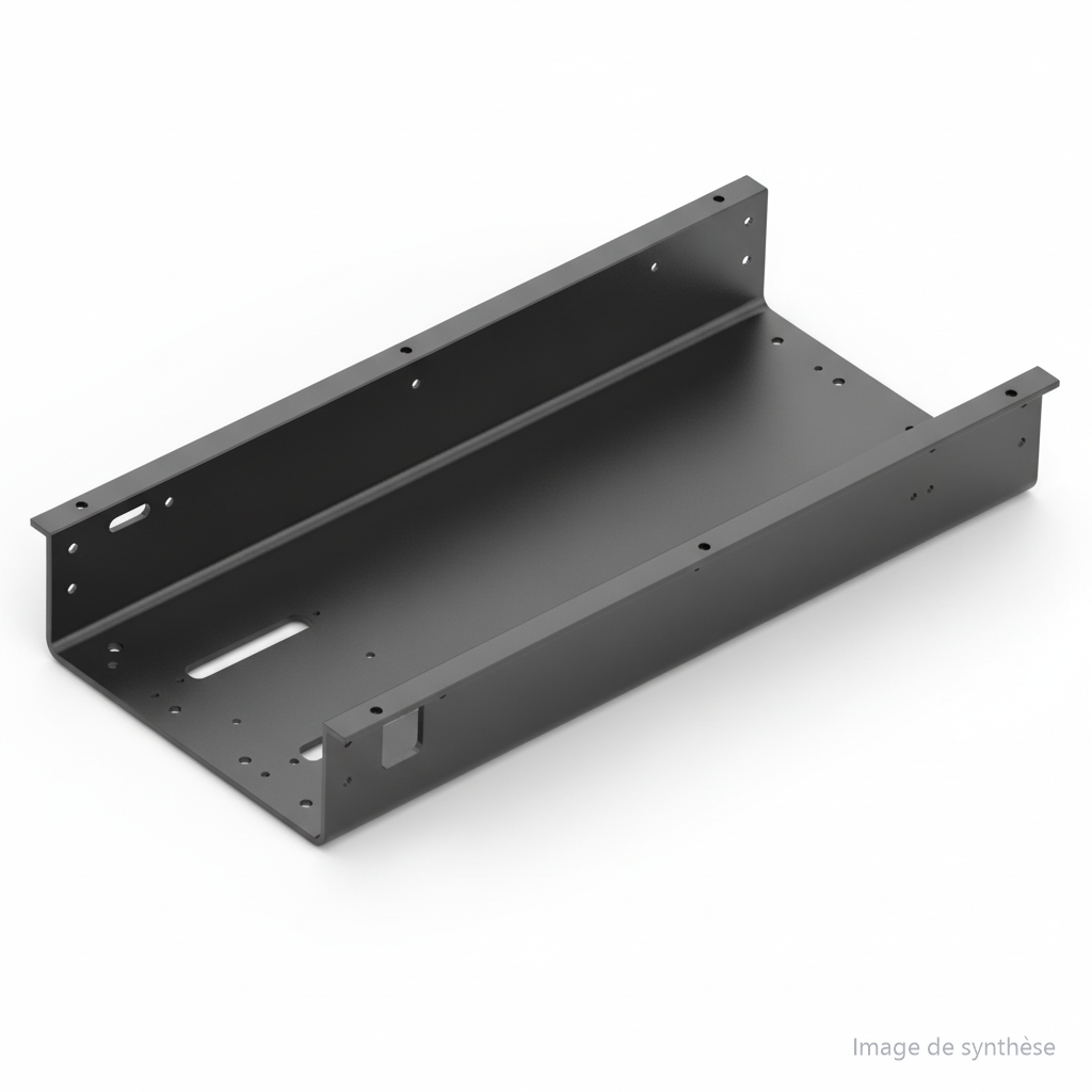 Dessin d'un châssis métallique principal pour trottinette électrique Dualtron Thunder