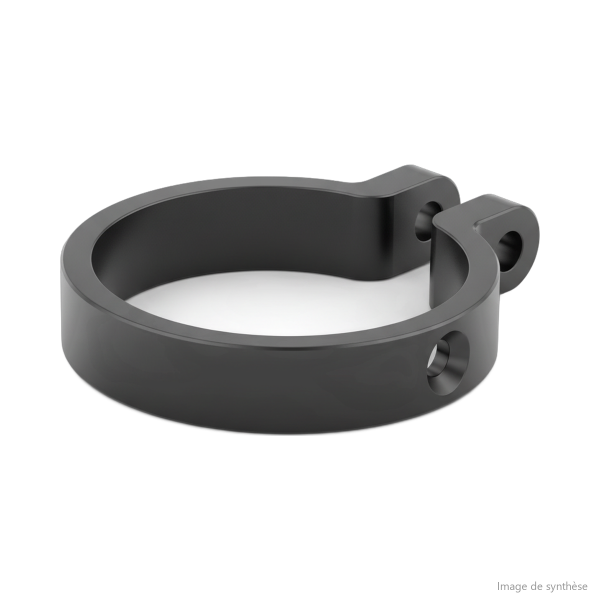Dessin d'un collier de serrage de selle pour trottinette électrique Dualtron