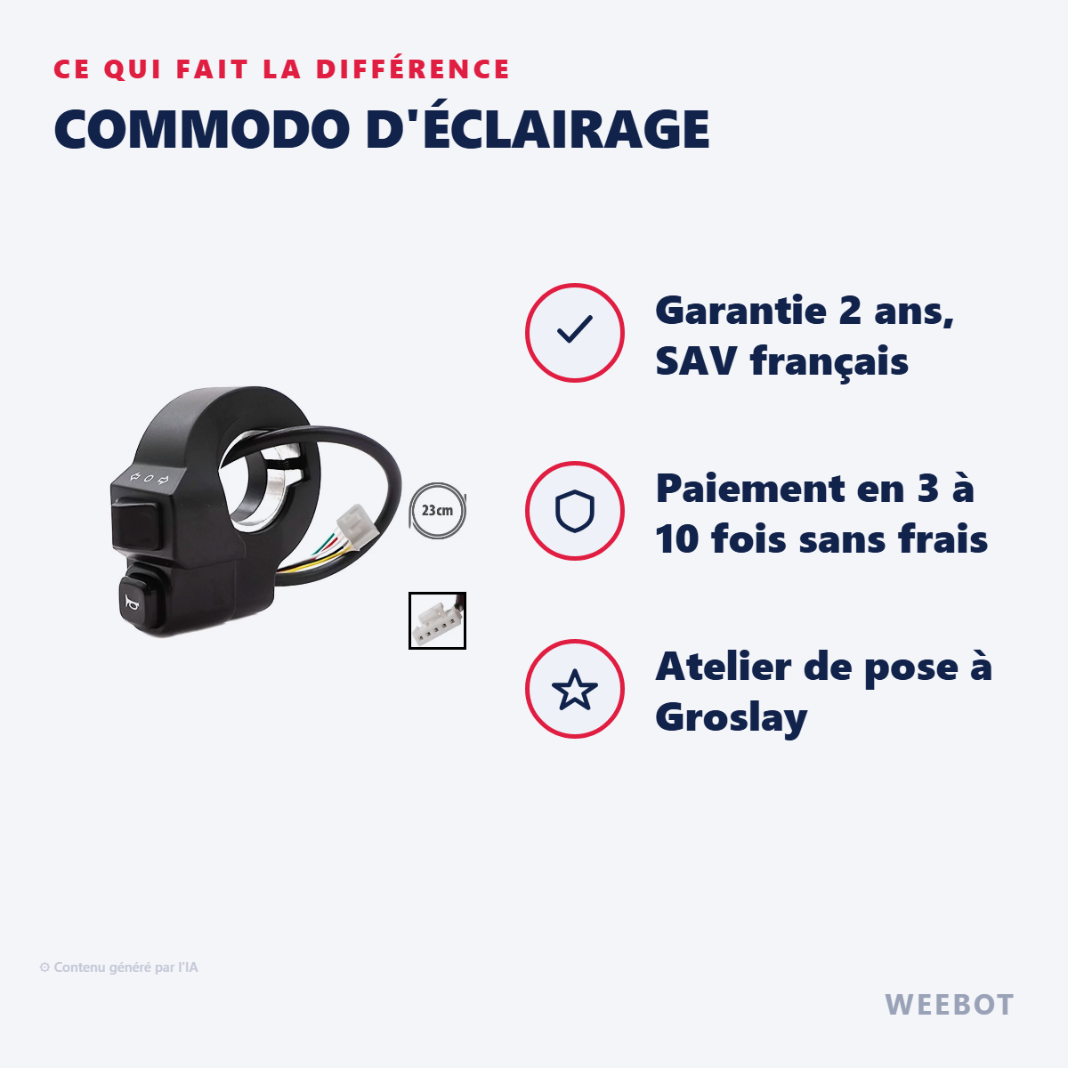 Commodo d'Éclairage : les points forts