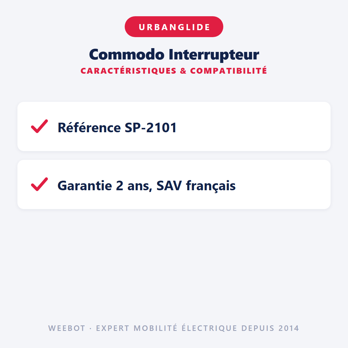Commodo Interrupteur : caractéristiques et compatibilité