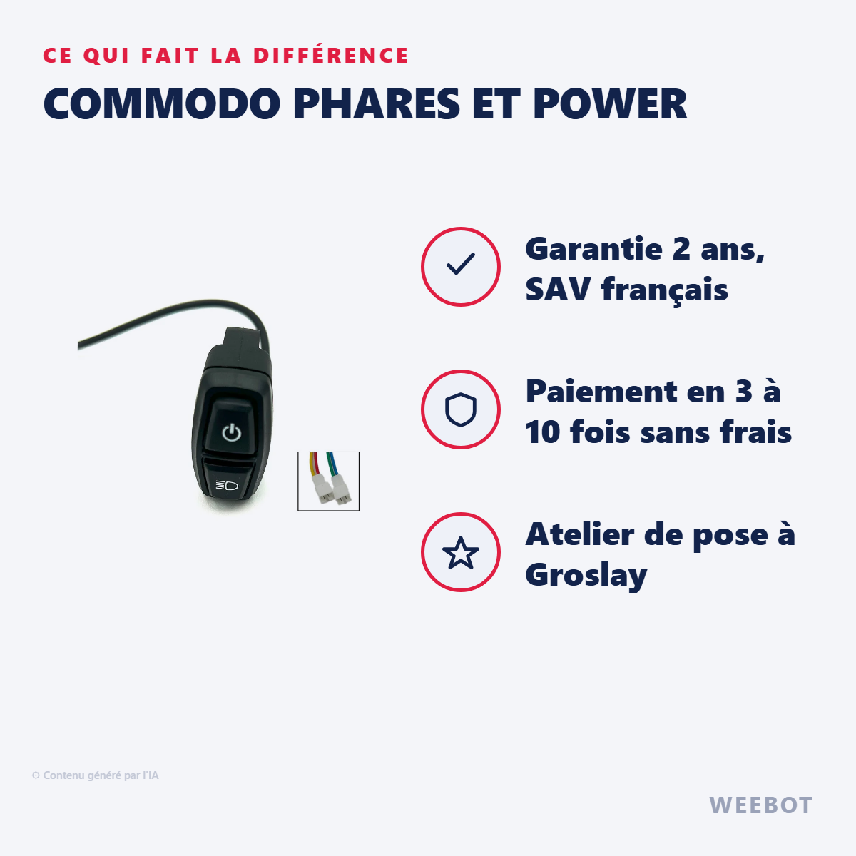 Commodo Phares et Power : les points forts