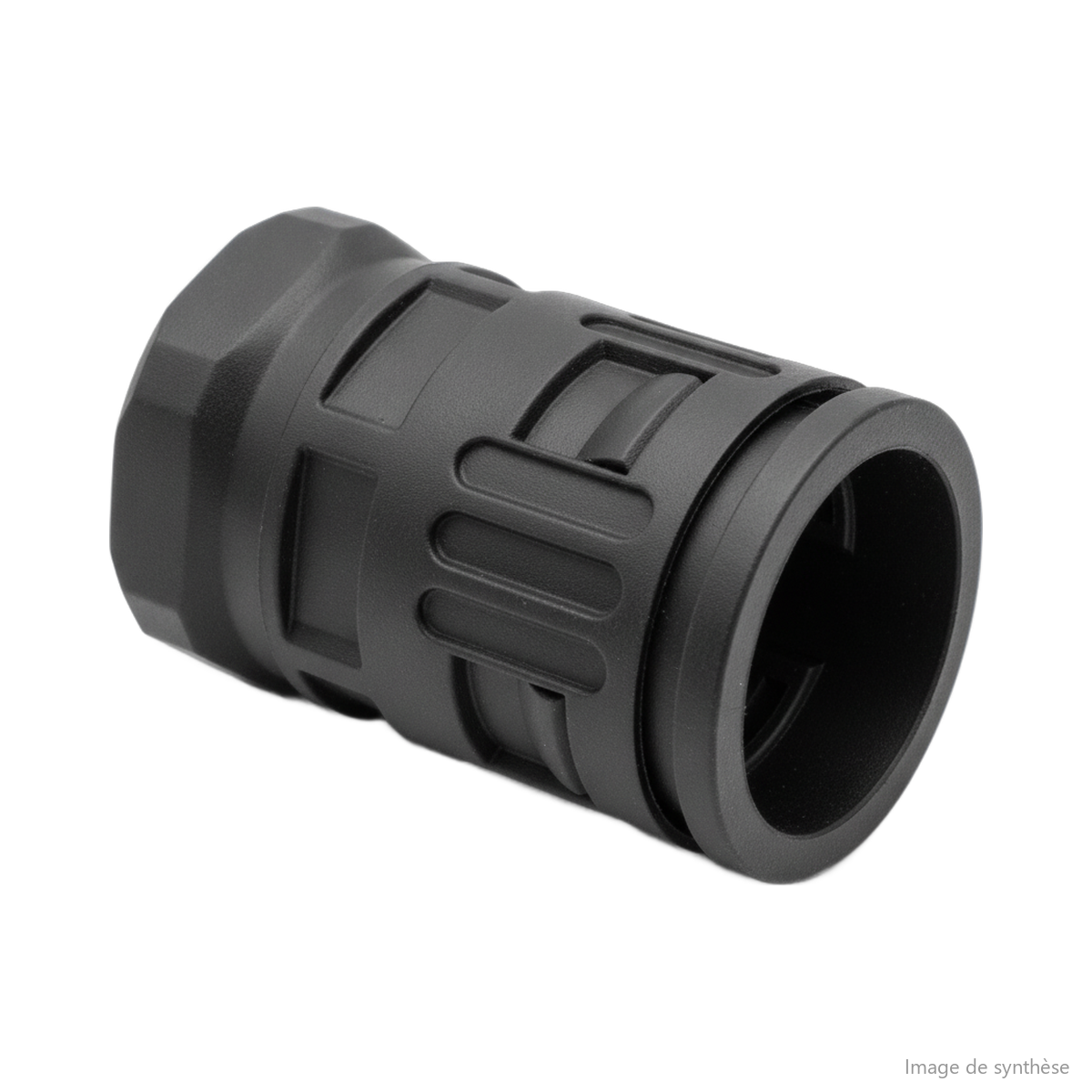 Connecteur cylindrique pour gaine annelée de trottinette électrique Dualtron X