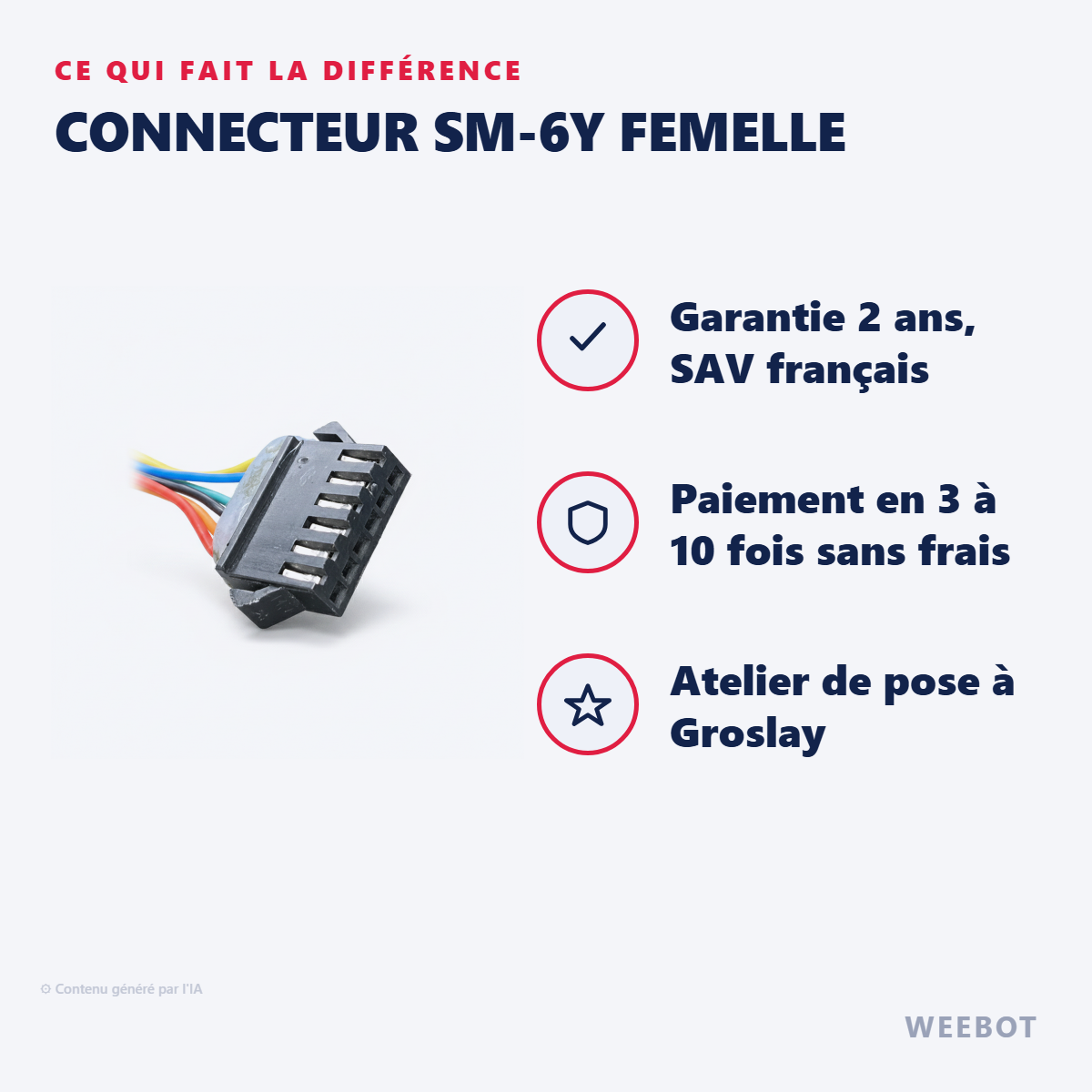 Connecteur SM-6Y Femelle : les points forts