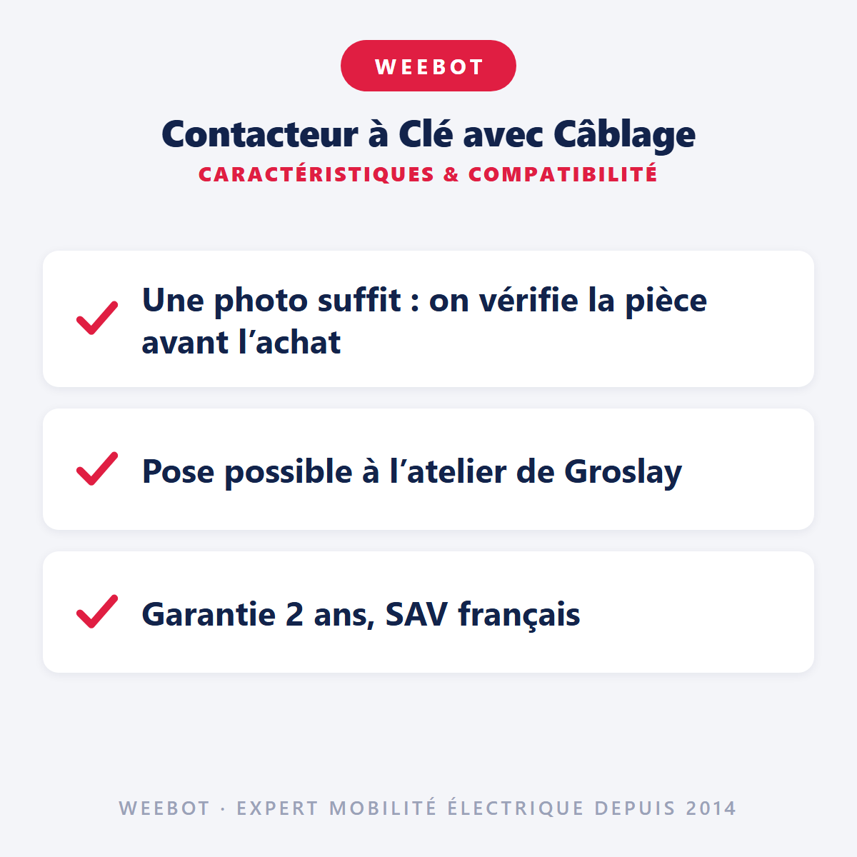 Contacteur à Clé avec Câblage : caractéristiques et compatibilité