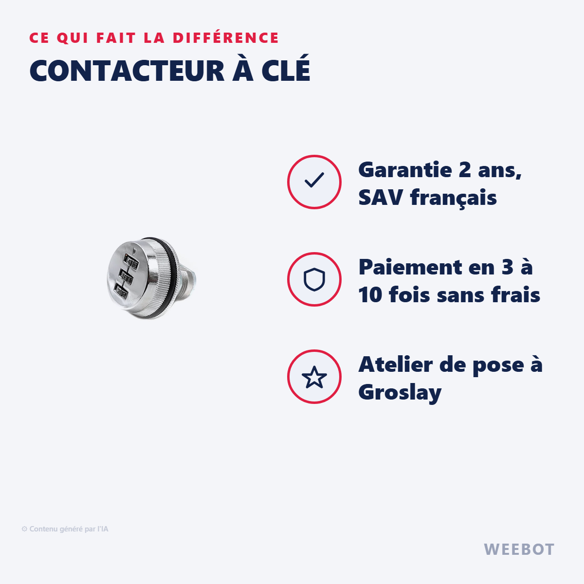 Contacteur à Clé : les points forts